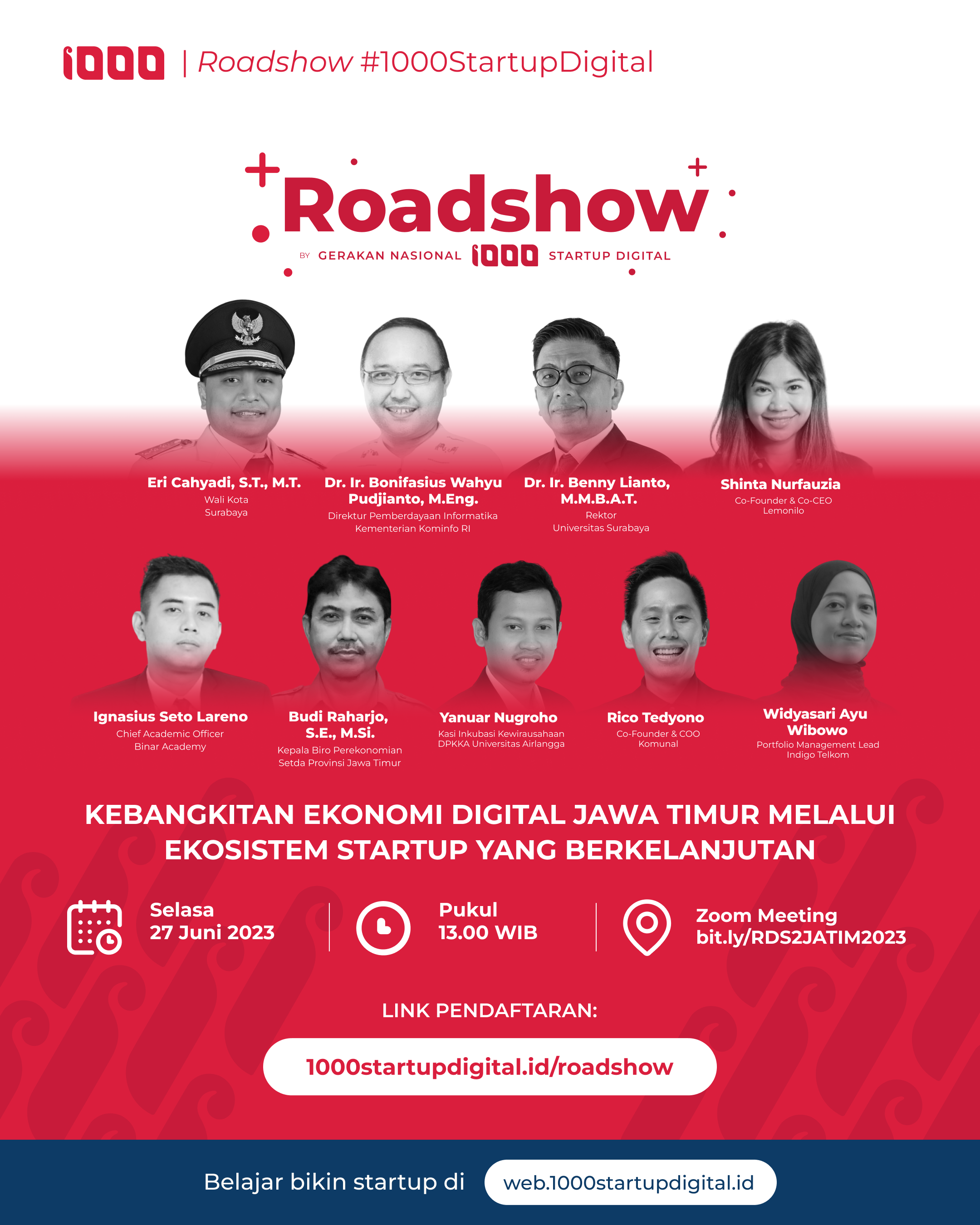 Rektor Ubaya Roadshow Bersama Gerakan Nasional 1000 Startup Digital