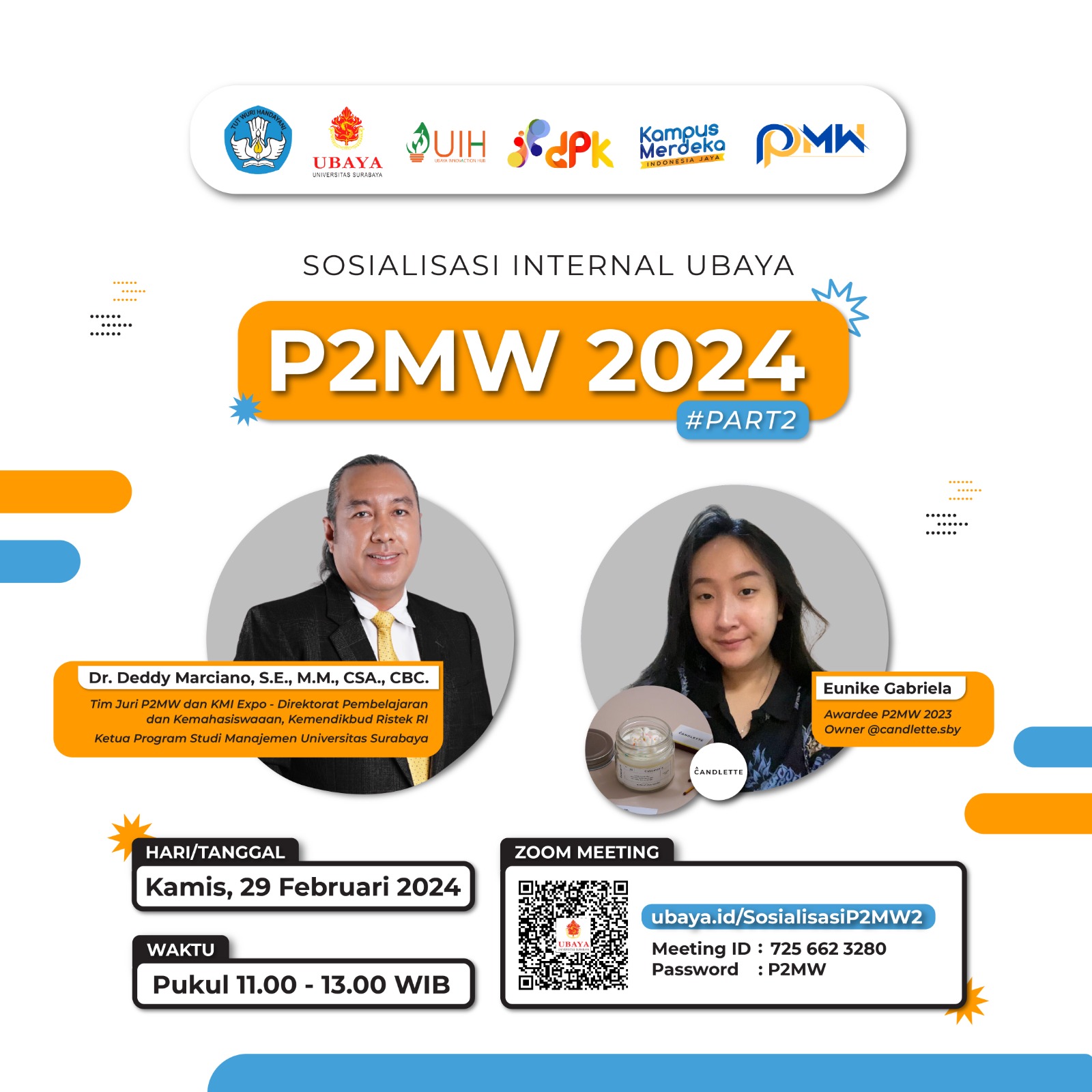 Sosialisasi Internal Ubaya P2MW 2024 #Part2