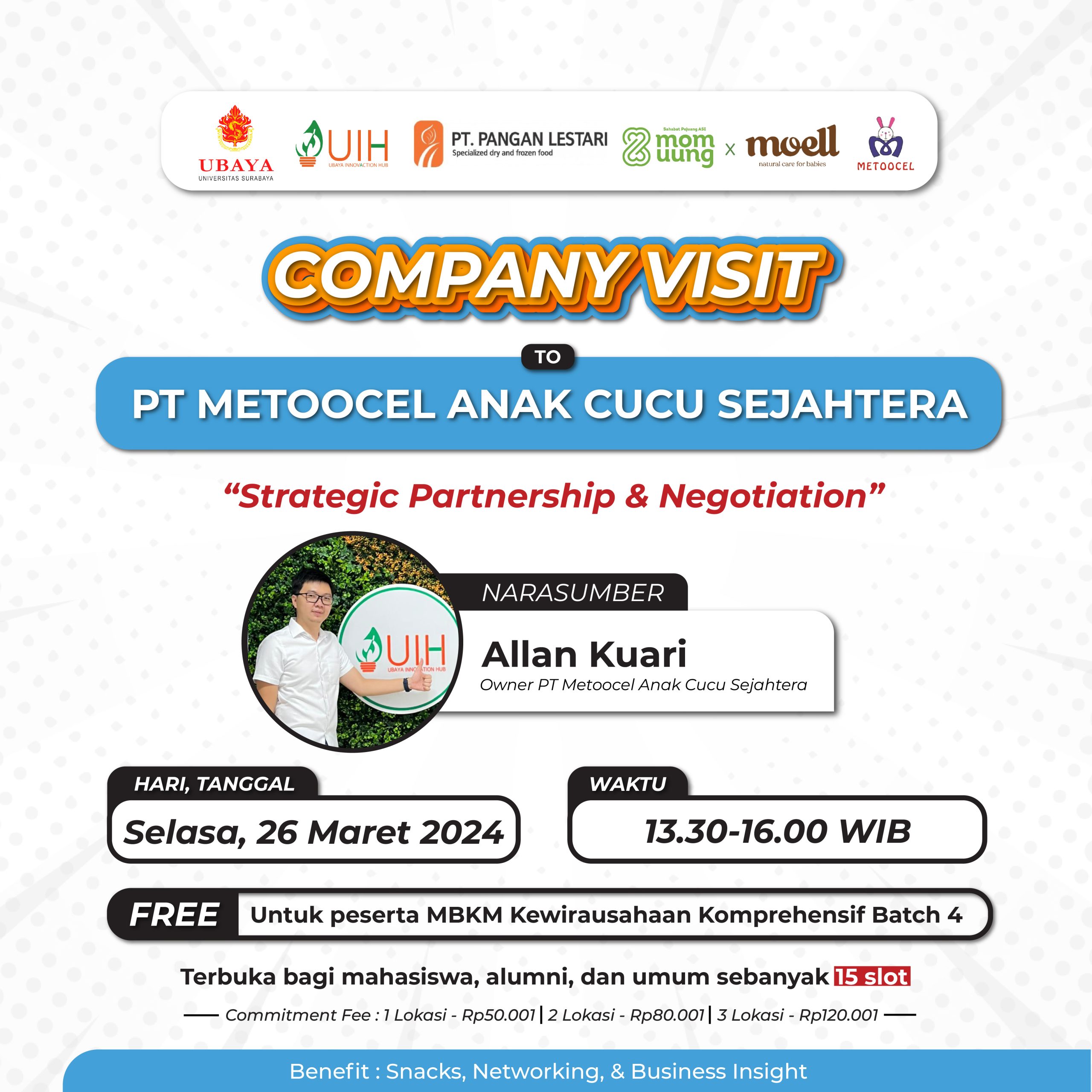 Company Visit To PT Metoocel Anak Cucu Sejahtera
