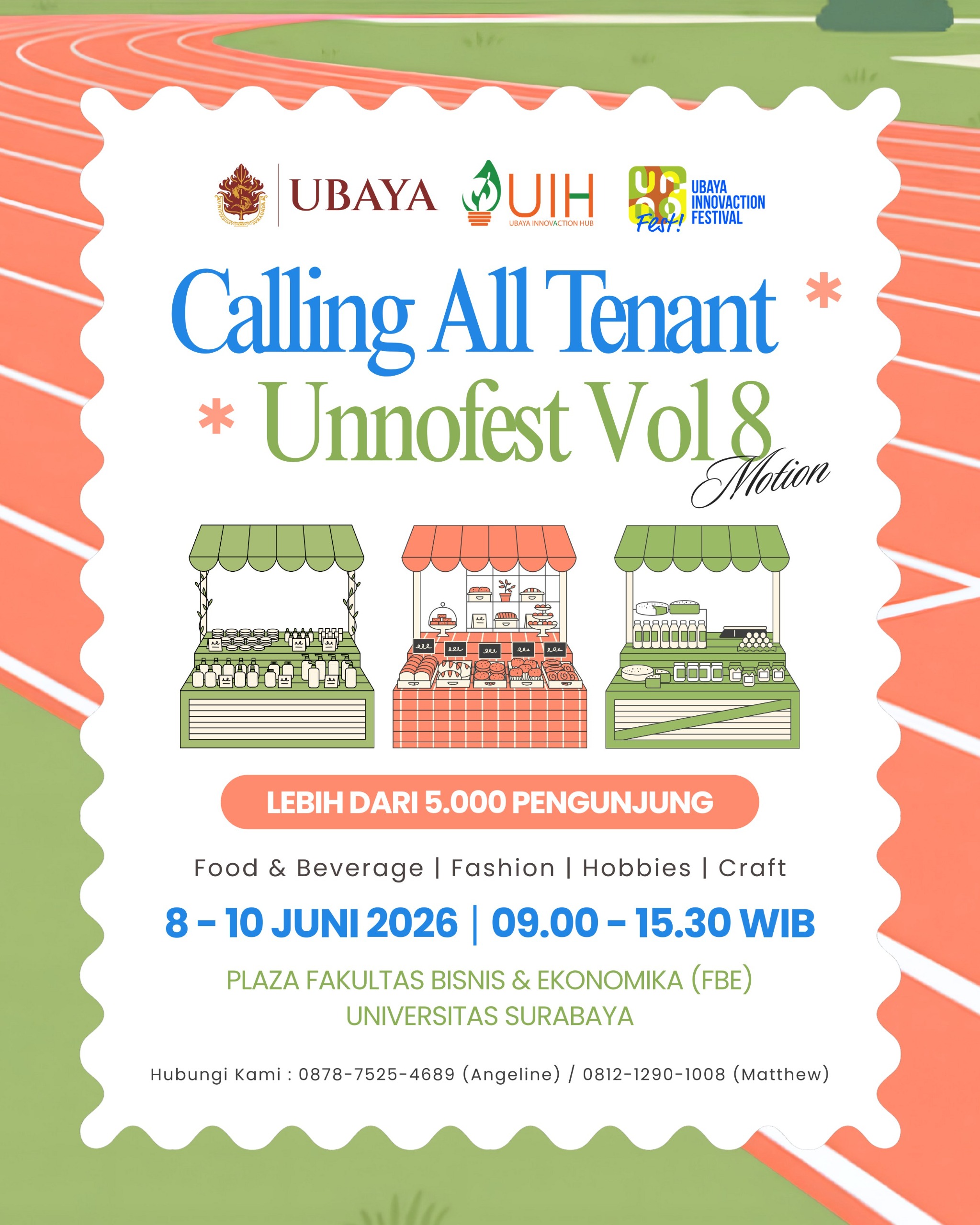Calling All Tenant UMKM UNNOFEST Vol 8 ‘MOTION’