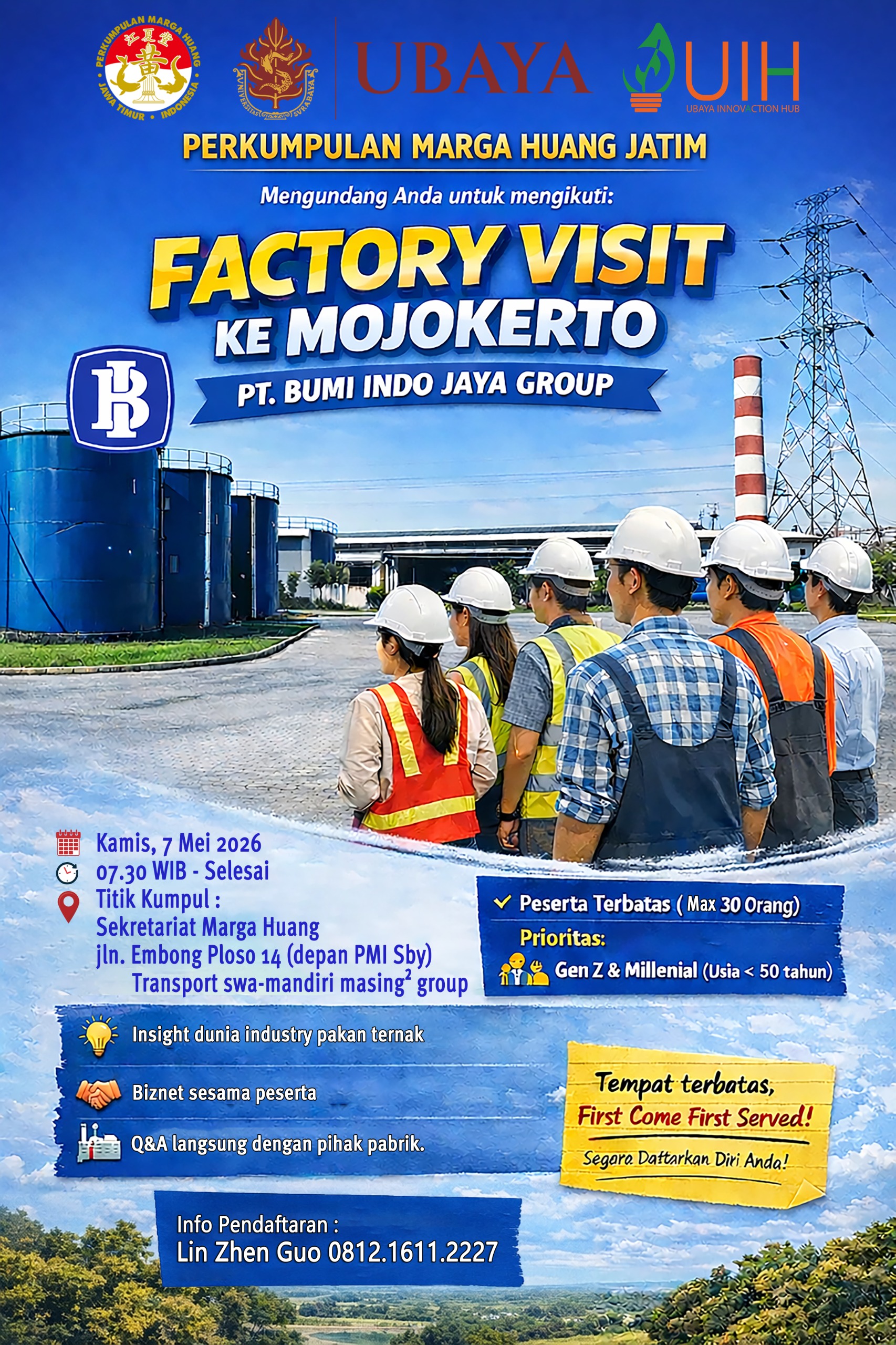 Factory Visit ke PT Bumi Indo Jaya bersama Perkumpulan Marga Huang Jatim